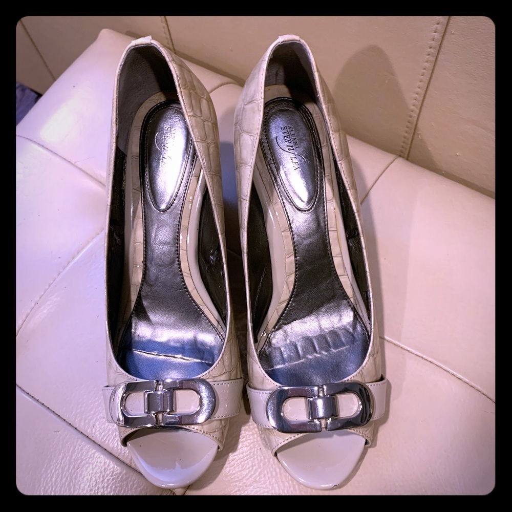 Alfani Step n Flex Peep Toe Wedges